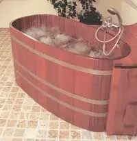 Whirlwanne Lärche Außenmaße 1300 x 790 x 700 mm Bestpreis