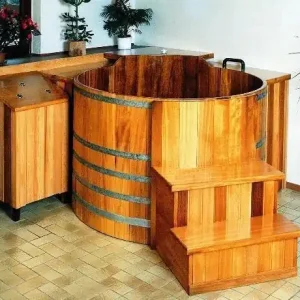 Bestpreis Holz-Whirlpool Kambala Maß Ø 1530 mm