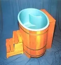 Nur Heute Sauna Tauchbecken Lärche 112 x 79 x 101 (LxBxH) cm versiegelt
