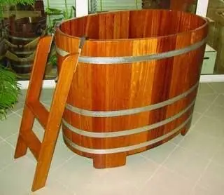 Sauna Tauchbottich Kambala 122x72 cm Höhe 100 cm Markenprodukt