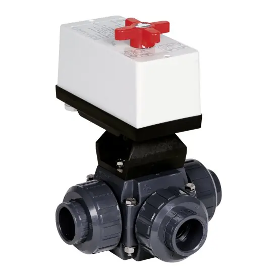 Top-Preis PVC Praher 3-Wege Kugelhahn d 63 mm S4 EO510 /eco EO510
