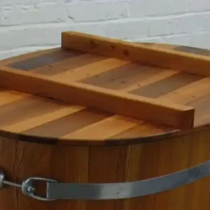 UV beständiger Red Cedar Holzbottich Deckel 161 cm x 79 cm Lasuranstrich außen Zertifiziert