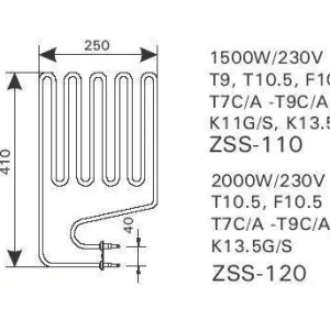 Harvia Heizstab 1500W ZSS-110 f. Senator Club K11G/S Finale Aktion