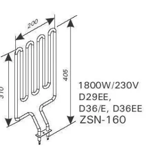Schnäppchen Harvia Heizstab 1800W ZSN-160 f. Delta D36