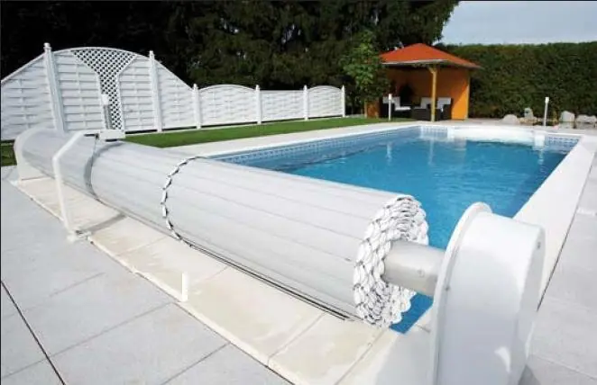 Beliebt Zubhör Swim-tec Rollladenabdeckung Oberflur ohne Verkleidung für Becken Minissimo 640x 320cm