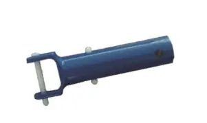 Neu Griff kompl. mit Spring-Clip+Achse weiß o. blau zur Befestigung an Teleskopstangen