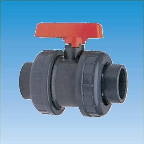 Zertifiziert PVC 2-Wege-Kugelhahn mit Klebemuffen d 110 mm