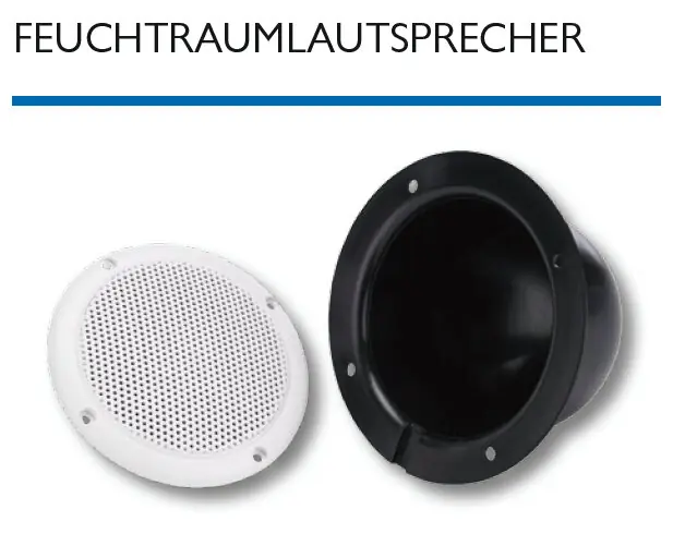 Echt WDT Feuchtraumlautsprecher weiss für Erlebnisduschen