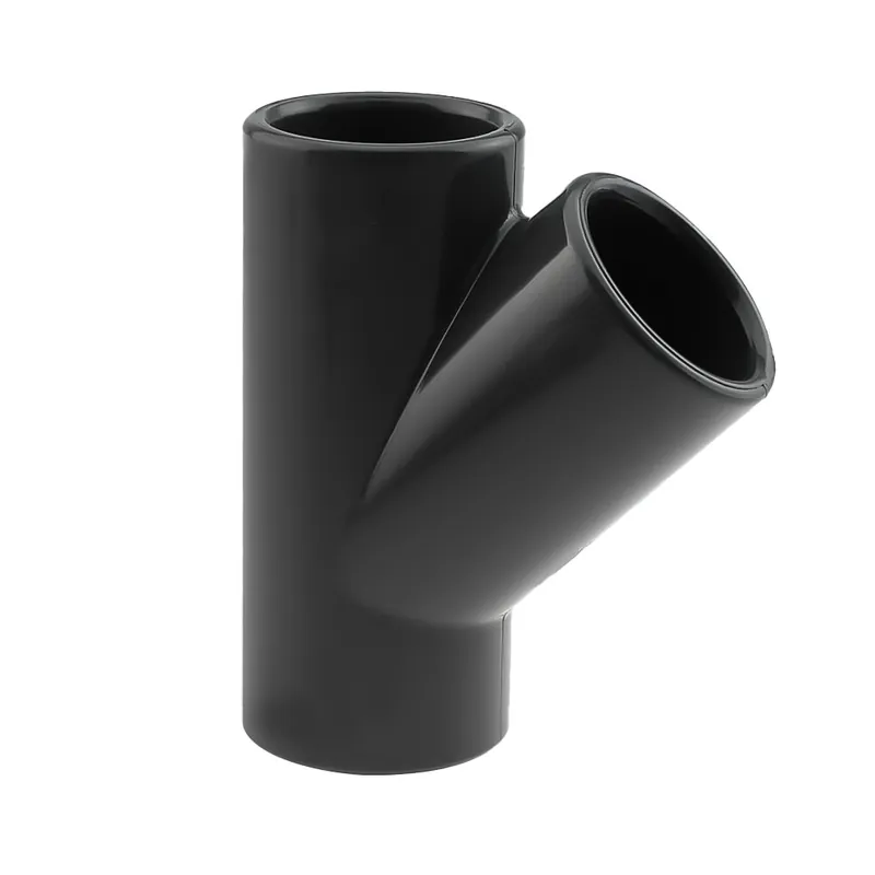 PVC T-Stück 45° Klebemuffe Ø 63 mm Neu Im Sortiment