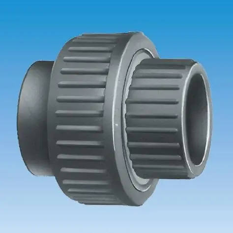 Aktuell PVC Verschraubung 90 mm mit Klebemuffe