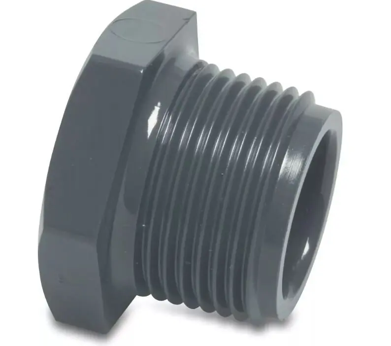 PVC Stopfen 1 1/2" mit zylindrischem AG Preisknaller
