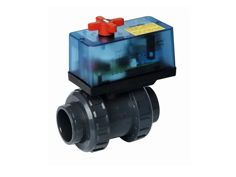 Praher S6 2 Wege Kugelhahn Ø 50 mm mit elektrischem Stellmotor 230V Nur Für Kurze Zeit