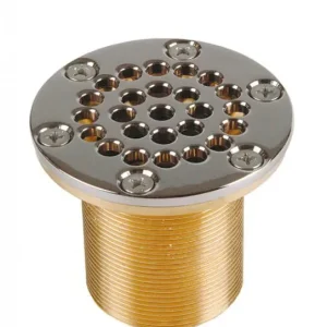 Allfit Rinnenablauf RG 70 mm Gewindelänge mit Rost d 66 mm, G 1 1/2" AG Expressversand
