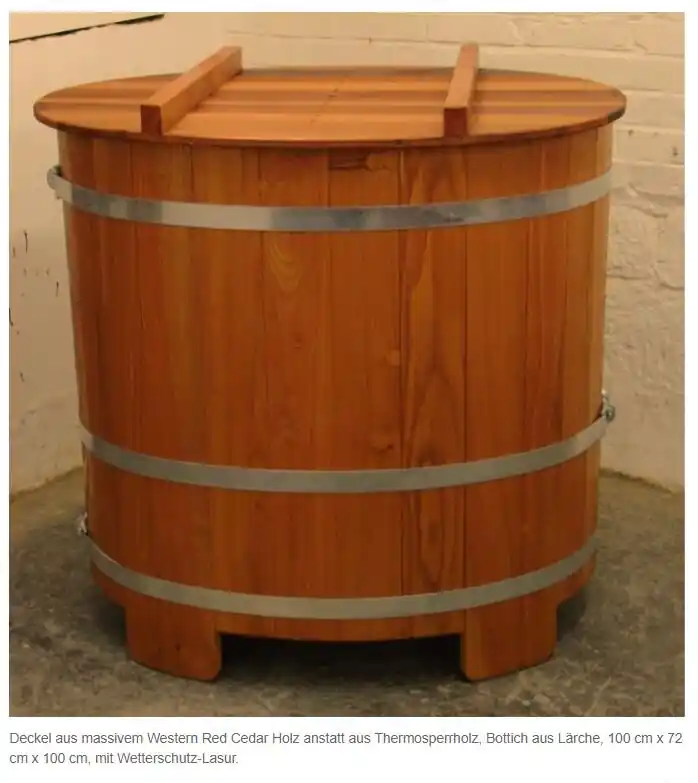 Deckel Western Red Zedar für Holzbadewannen Sale