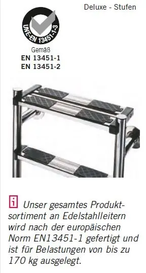 Sonderangebot Ersatzstufe für Leitern Deluxe Sicherheitsstufe V4A