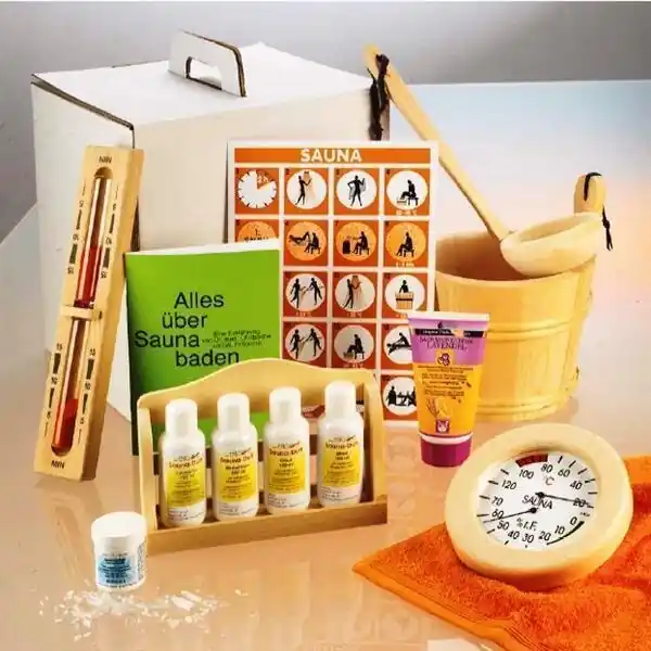 Eliga Sauna Set 9-teilig "All-in" im Tragekarton Knallerangebot