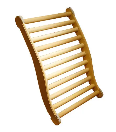Neuheit EOS Sauna Rückenlehne ergonomisch