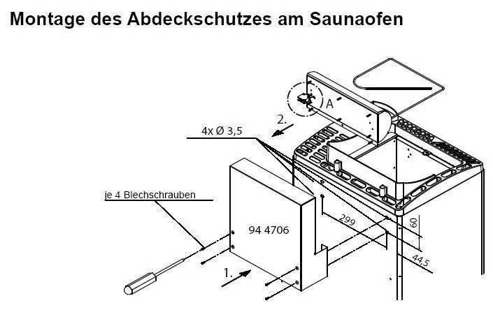 Preisreduziert EOS Ofenschutz-/Relinghalterung MAX
