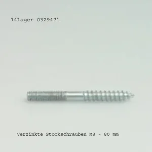 Super-Preis Verzinkte Stockschrauben M8 - 80 mm