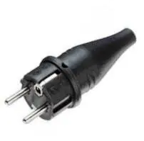 Nur Heute Anschluss - Kabel 3 m mit Gummistecker mont. für 230 V