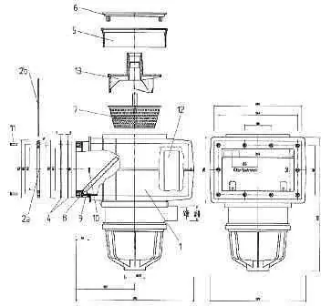 Preisknaller MTS Skimmerkorb Siebkorb oliv für V10-V20+VS30