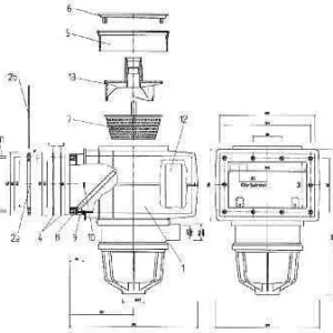 Markenware MTS Bodenabsaugplatte Skimmer V 20