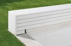 Preis Gesenkt Bieri QUADRO Sitz- und Liegebank selbsttragend aus Edelstahlrohr 30x30 mm weiss