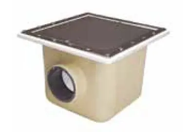Ablauf aus glasfaserverstärktem Polyester 515 mm x 515 mm für Folienbecken ABS Gitter UV-stabilisiert Sale