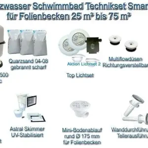 Salzwasser Schwimmbad Technikset Smart für Folienbecken Sofort Bestellen
