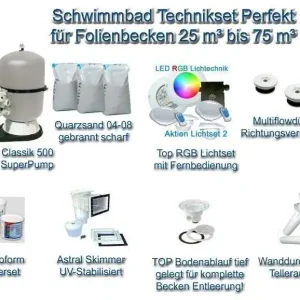 Schwimmbad Technikset Perfekt für Folienbecken Sale