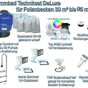 Schwimmbad Technikset DeLuxe für Folienbecken Top-Seller