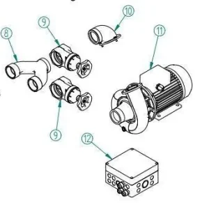 Expressversand Verschraubung Teil 2 für Massagepumpe 3 HP 1 kW