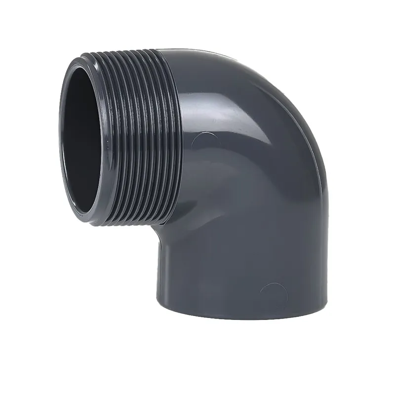 Expressversand PVC Winkel 90° Ø 50 mm Klebemuffe x 2" AG