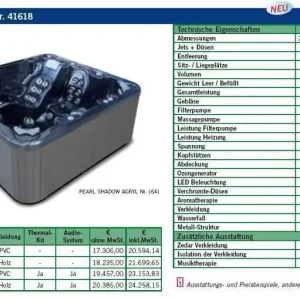 Neuheit Whirlpool Pacific 50 216x198x90 cm
