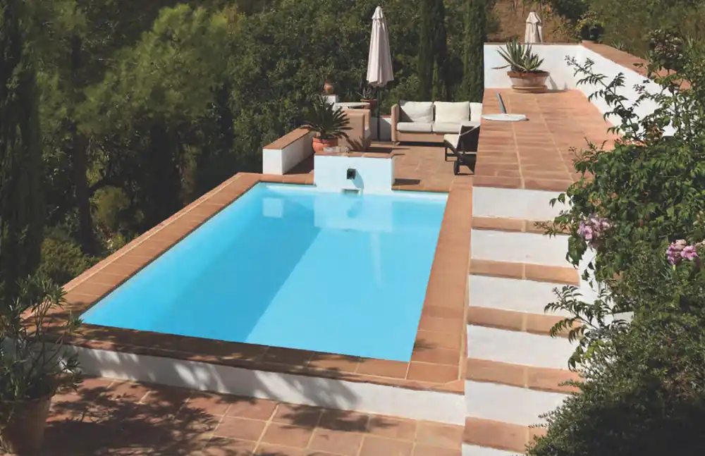 BALI Sunset Pool Rechteckbecken Set EPS 25 Komplettset blau Super-Preis