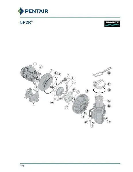Sta-Rite Umkehrleitrad O-Ring 5P2R-Serie Echt