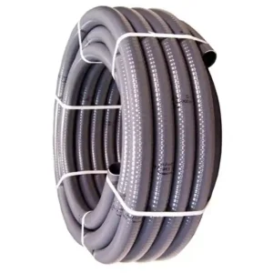 PVC Poolflex Rohr Flexibel d 63 mm grauer Spiral-Klebeschlauch 25 lfm Rolle FlexFit Heißes Angebot
