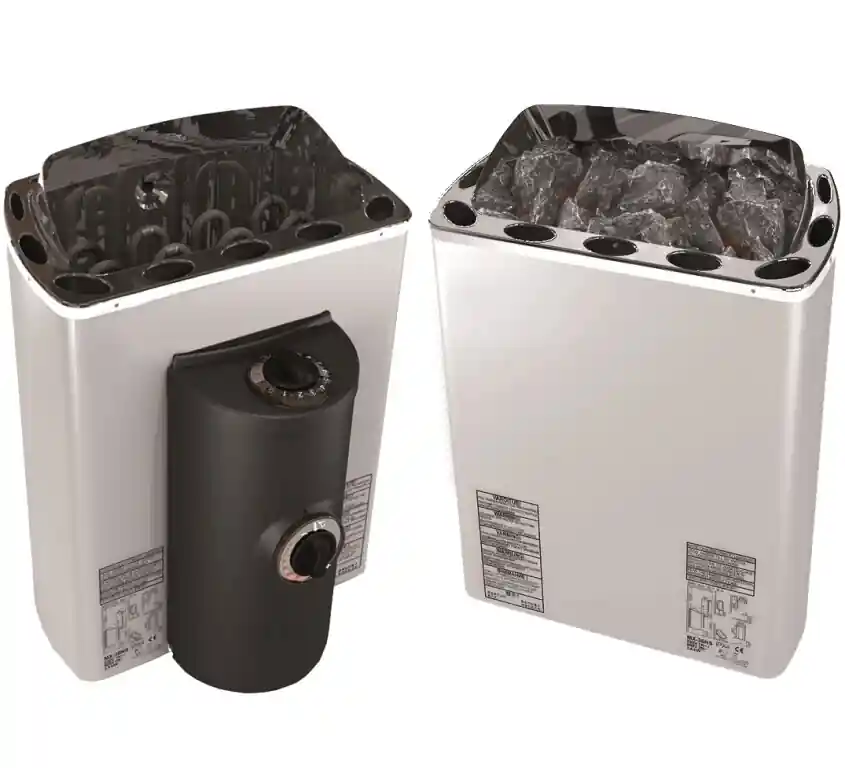 Top-Seller SAWOTEC Saunaofen MINI X Z 3,0 kW (Eckvariante) mit integrierter Steuerung