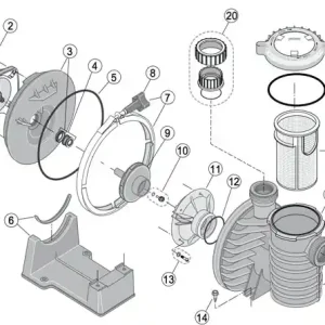 Zertifiziert Sta-Rite O-Ring Vorfilterdeckel 5MPR+ 5P4R Pumpen