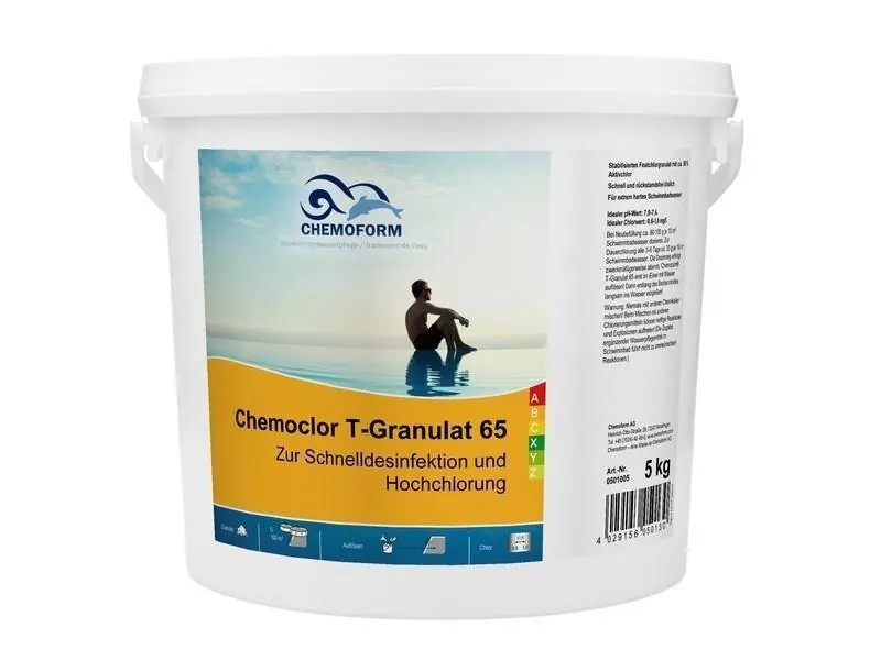Chemoform Chemoclor T-Granulat 65 5 kg Chlor schnelle Dosierung hartes Wasser Neu