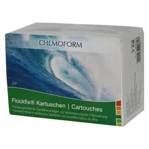 Chemoform Flockfix Kartuschen 8 x 125g 1 kg für Schwimmbäder Flockungskartuschen Abverkauf