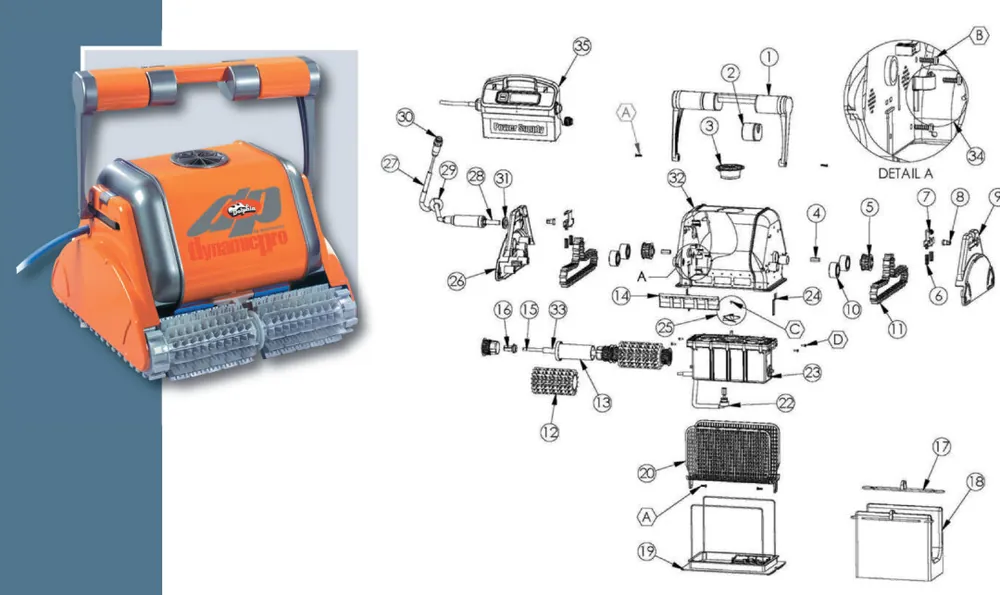 Ersatzfiltersack grob 70mµ für Dolphin Dynamic Pro X Teil 18 Angebot
