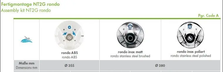 Ausverkauf Fluvo Schmalenberger Gegenstromanlage Fertigbausatz ABS CG2 rondo d 355 mm