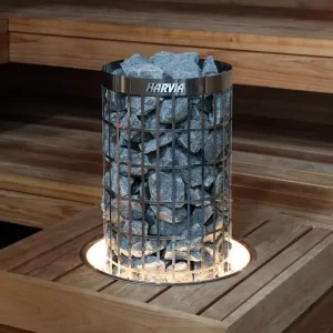 Preisknaller Harvia Saunaofen Cilindro Ofenreling HPC3L mit LED Beleuchtung