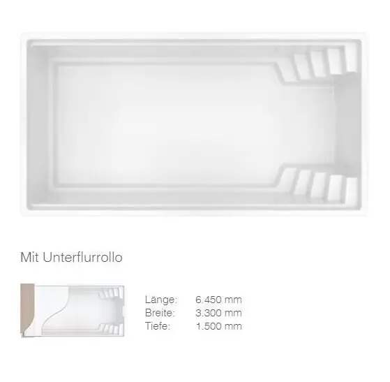 Aquacomet KFT GFK Fertigbecken Olympia 620 Protectorline Bestseller