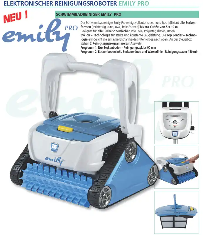 Aktion Elektronischer Reinigungsroboter Emily Pro Sale