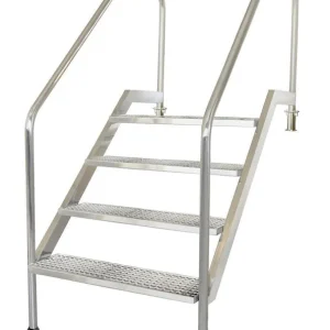 DIN Einbautreppe Edelstahl V4A nach DIN EN 13451-2 öffentlich Schnäppchen