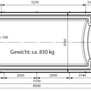 Must-Have Aquacomet KFT GFK Fertigbecken Kalipso 850 Protectorline