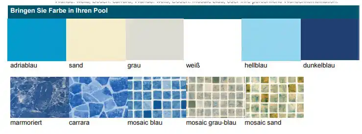 Sonderangebot Hobbypool Folien Auskleidung Rundbecken Folienstärke 0,80 mm Ø 3,00 x 1,50 m