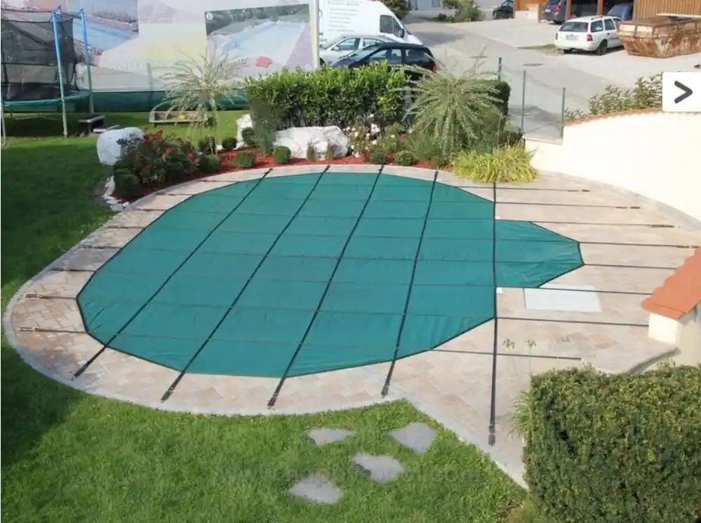 Happy Pool Sicherheitsnetz für Ovalbecken Grün Top-Preis